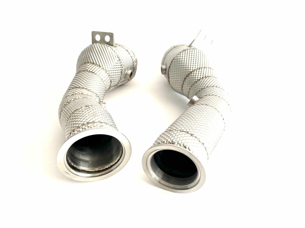 3.0T-mercedes-C400-C450-C43-catted-downpipe2-scaled