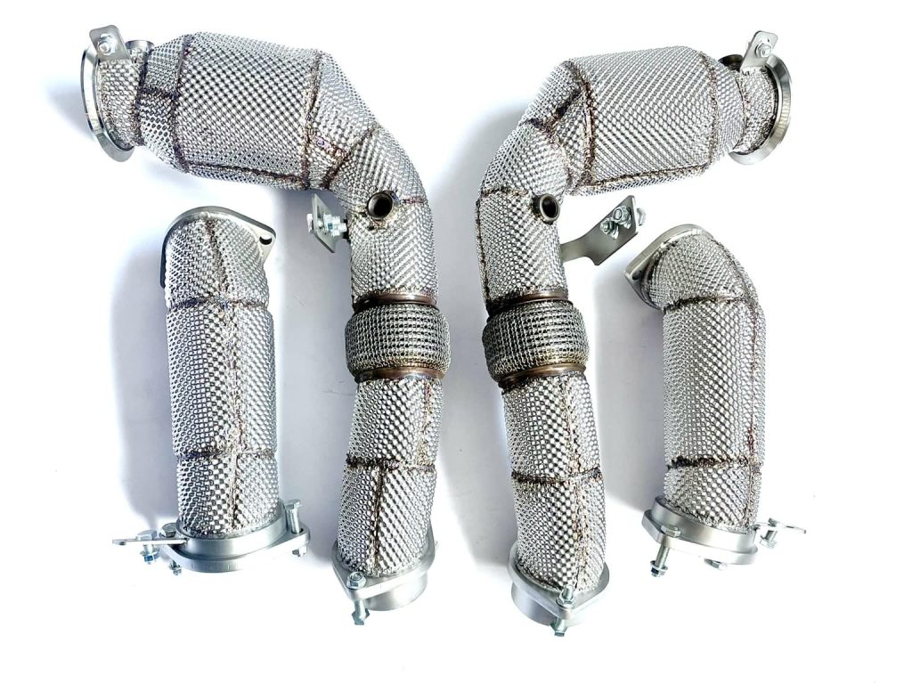 Downpipe-BMW-X6M-LCI-F96-S68-4.4-Twin-Turbo-200-cells