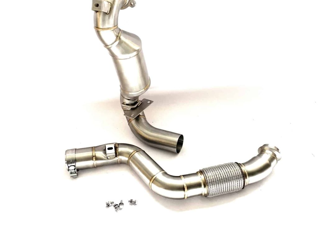Downpipe-Mercedes-CLA180-CLA200-CLA220-CLA250-C117-sport-katalysator-PureFlow-1