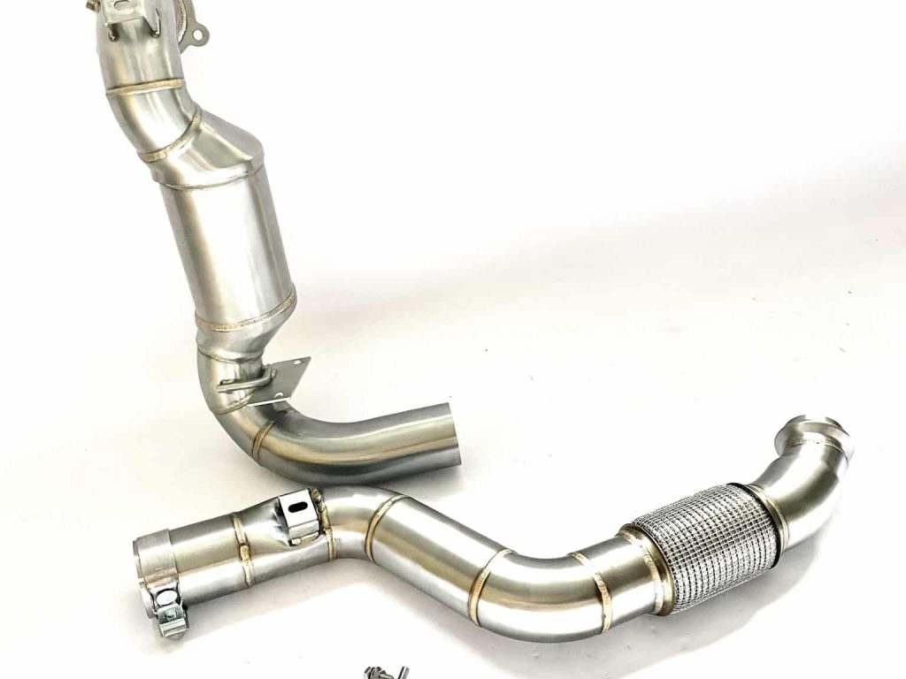 Downpipe-Mercedes-CLA180CLA200CLA220CLA250-C117-200-cells-catted-PureFlow
