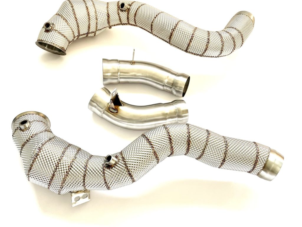 Downpipe-Mercedes-GLC63-AMGS-4.0BiTurbo-X253-C253-Catted-200-cells
