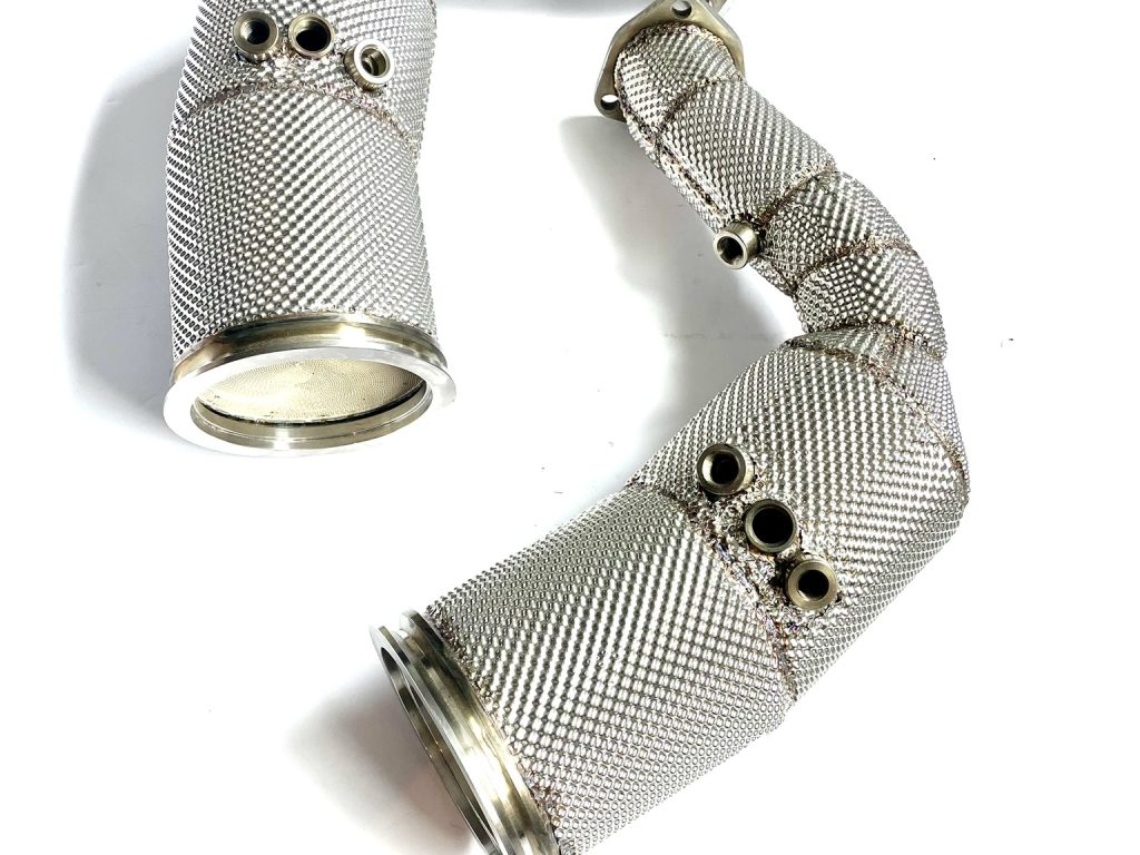 Downpipe-SQ8-4.0T-V8-OPF-GPF-200-cells-catted